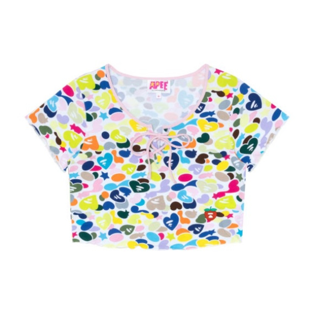 APEE A Bathing Ape Multicolor Crop Top